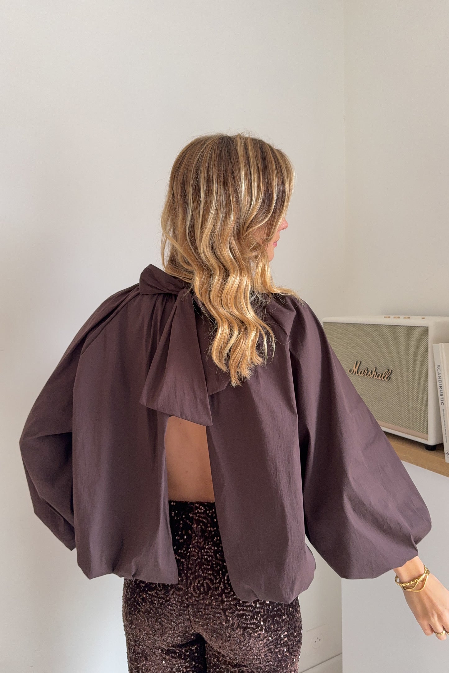 BLOUSE VALENTINA CHOCOLAT