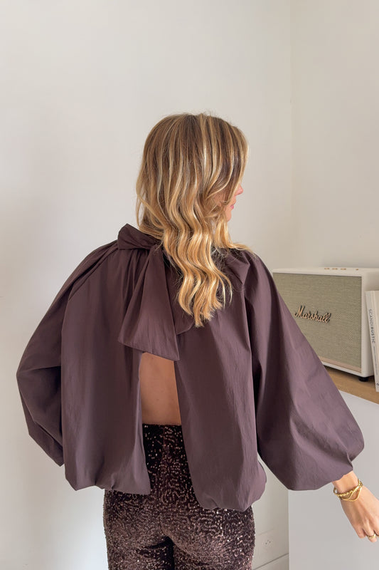 BLOUSE VALENTINA CHOCOLAT