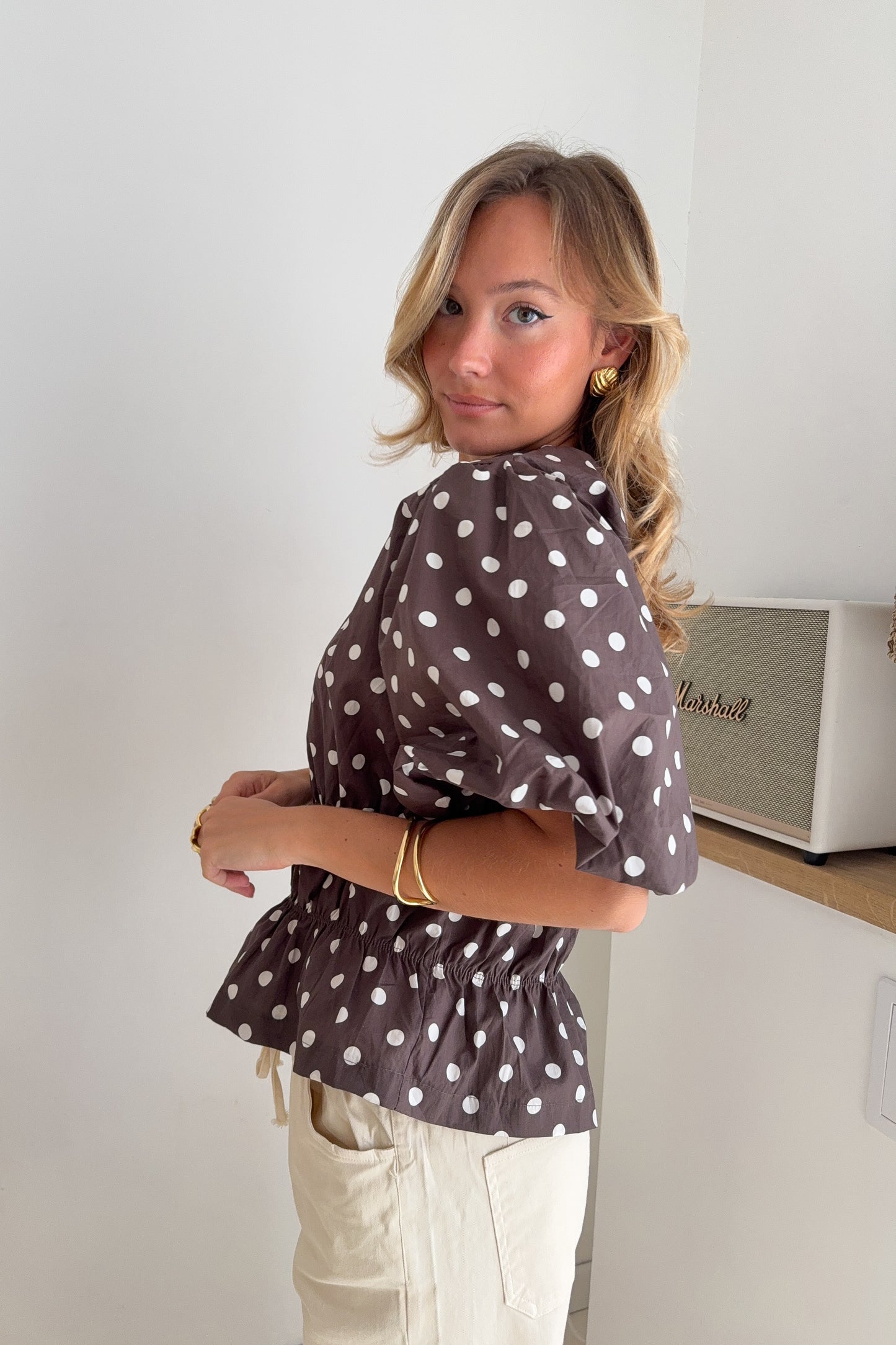 BLOUSE EMMA MARRON