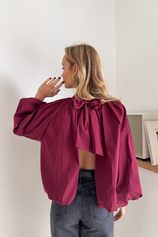 BLOUSE VALENTINA PRUNE