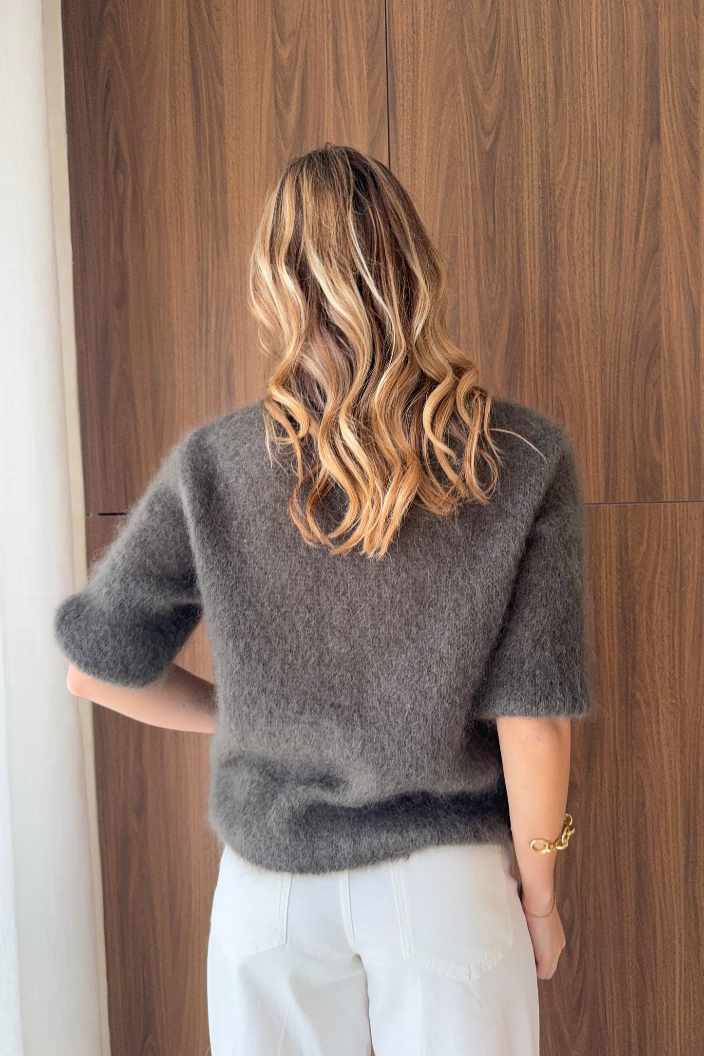 PULL MILEY KAKI (80% kid mohair)