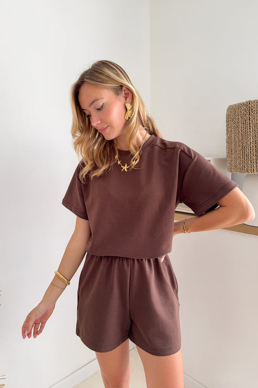 ENSEMBLE SPORTY MARRON