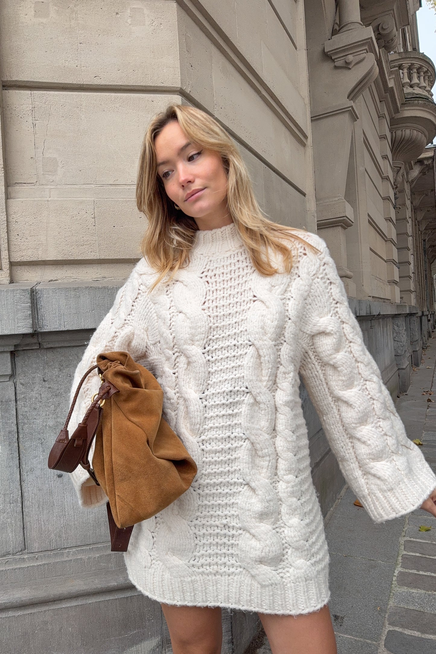 ROBE PULL MONTREAL ECRU