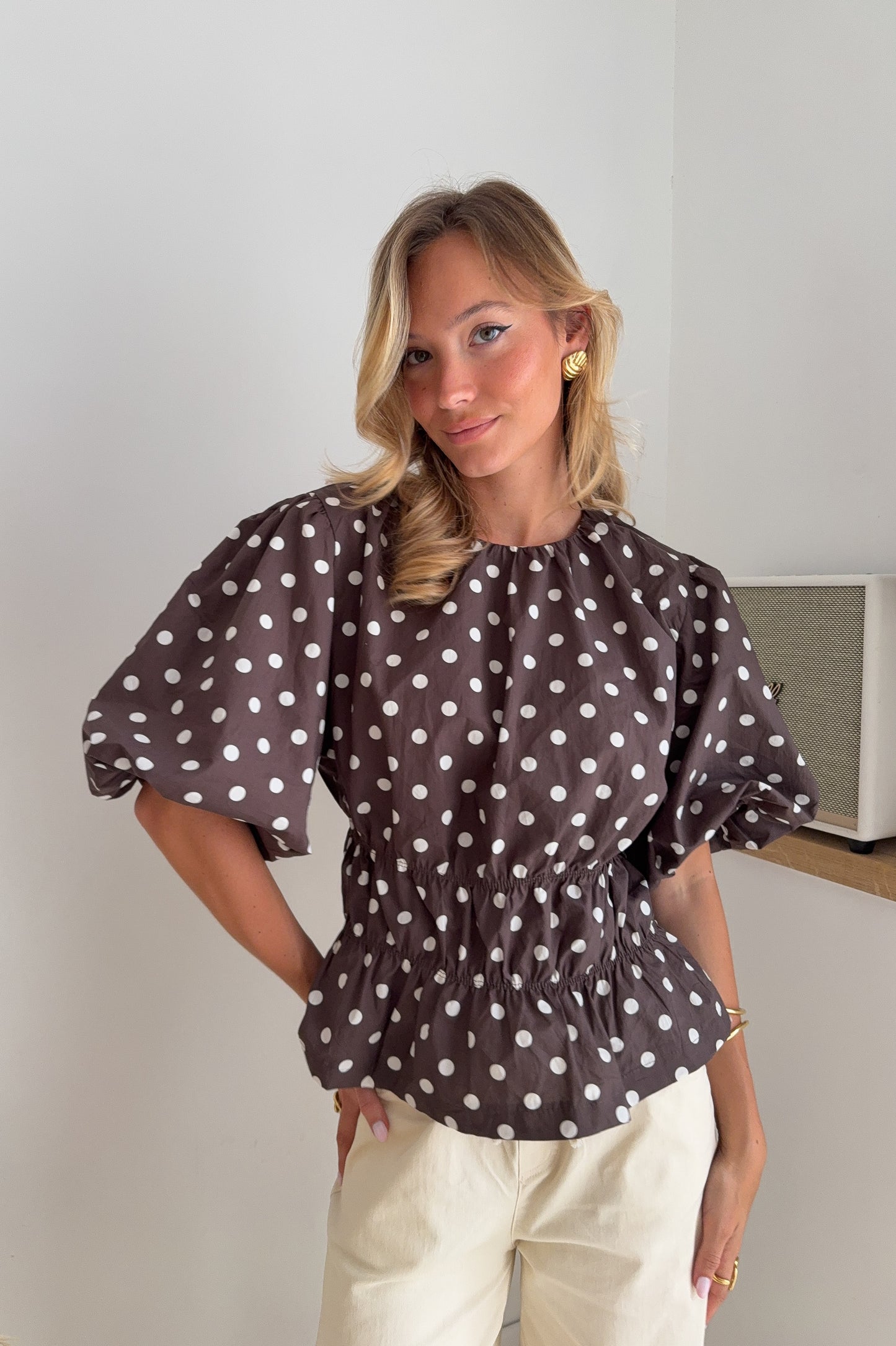 BLOUSE EMMA MARRON