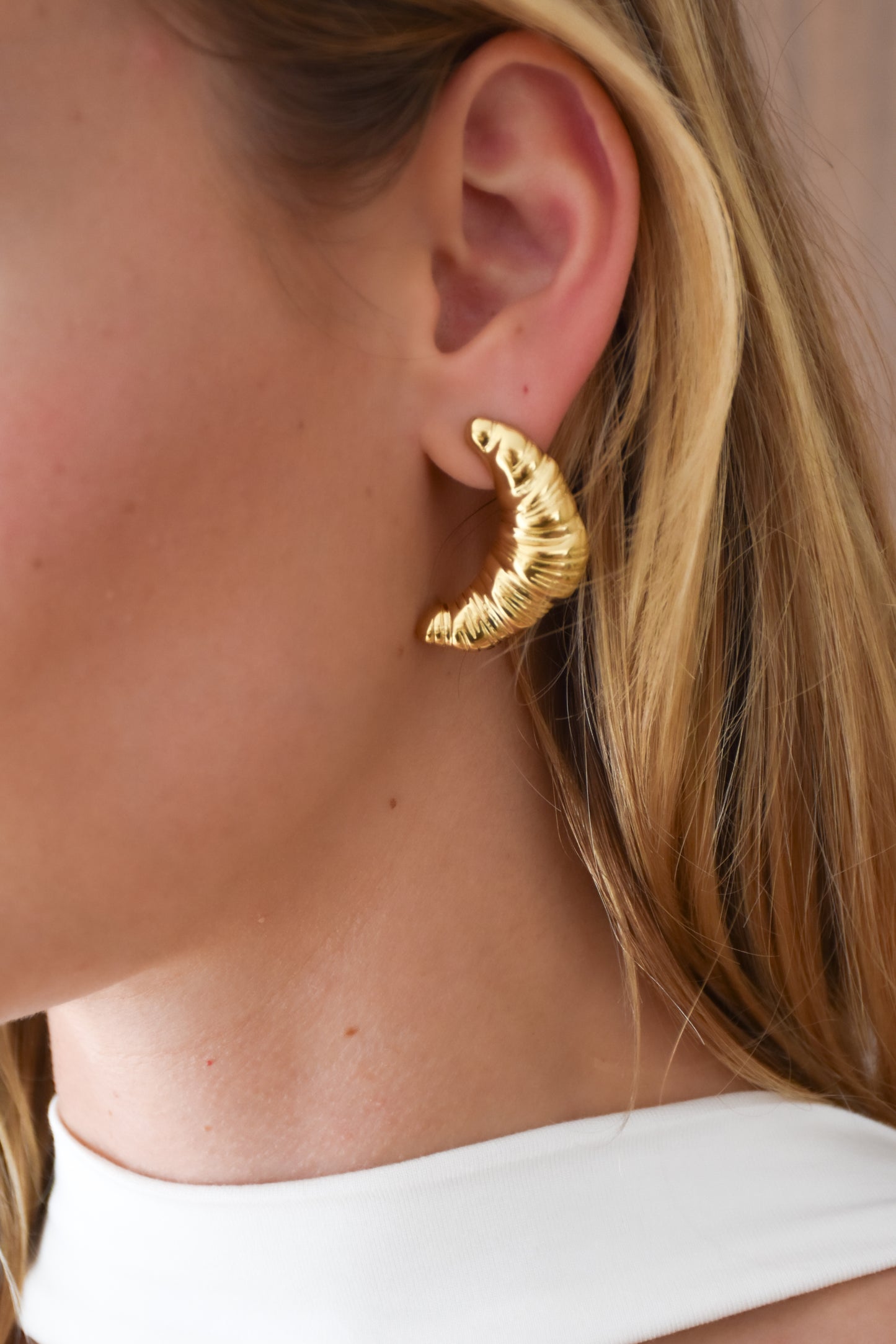 BOUCLES D'OREILLES CROISSANT