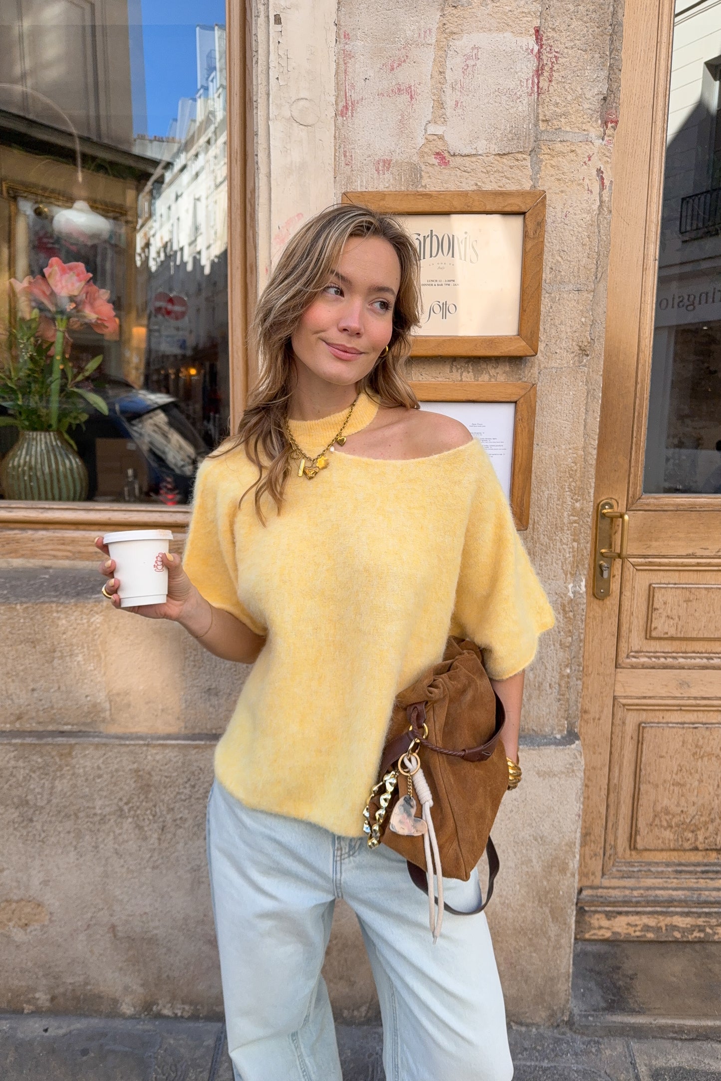 PULL MILO JAUNE