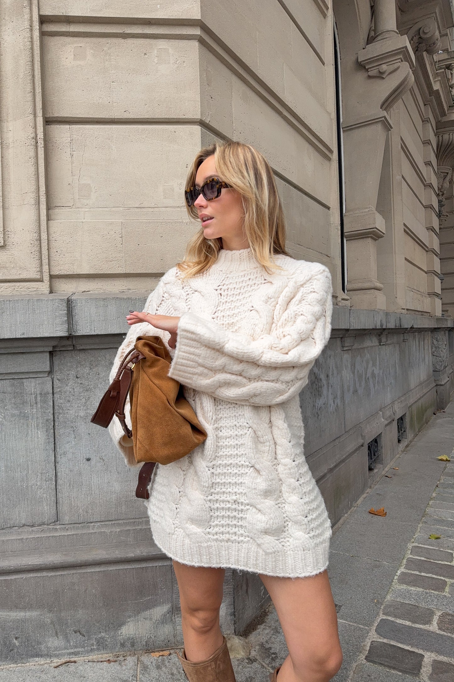 ROBE PULL MONTREAL ECRU