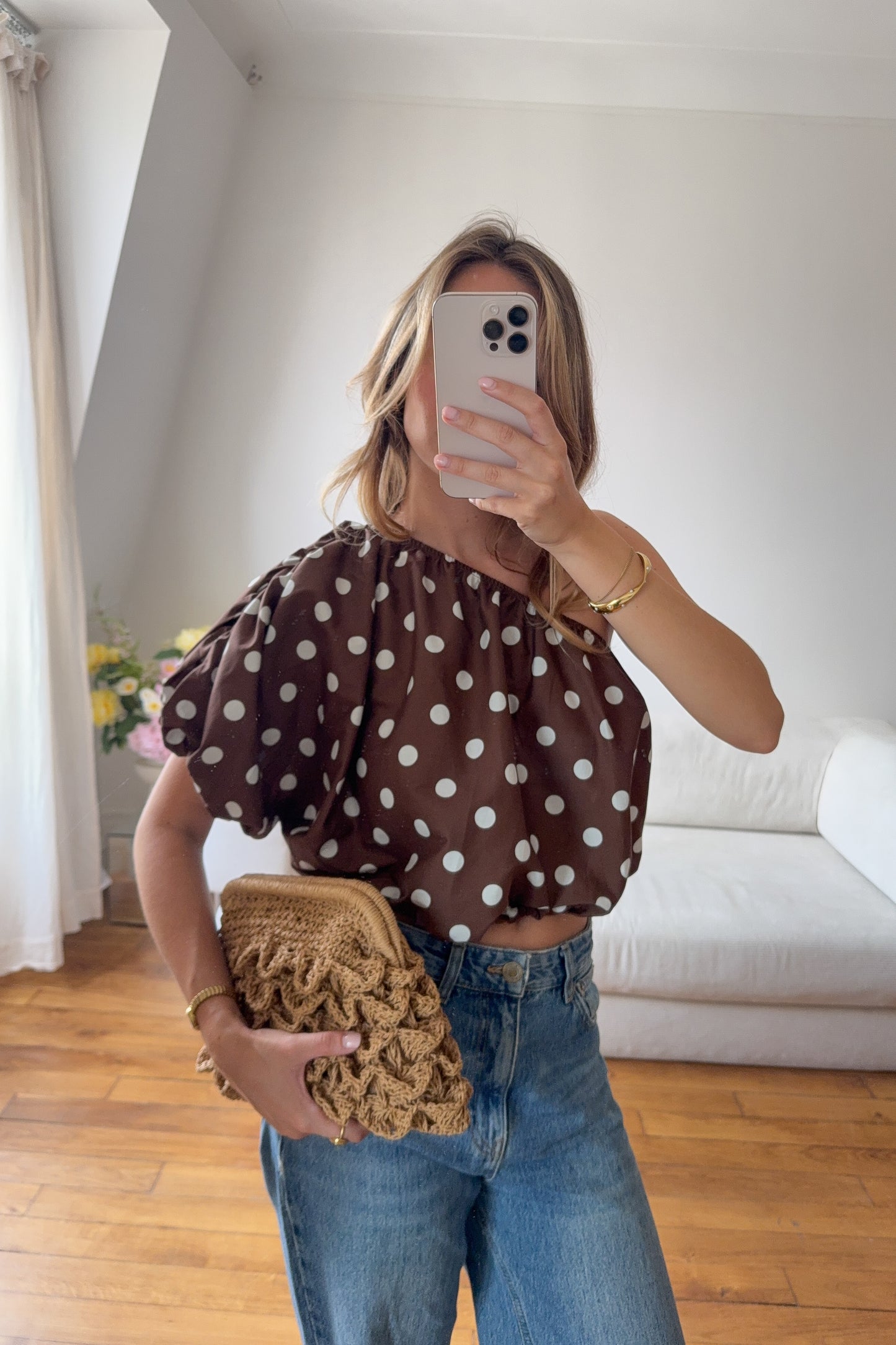 TOP LEA MARRON