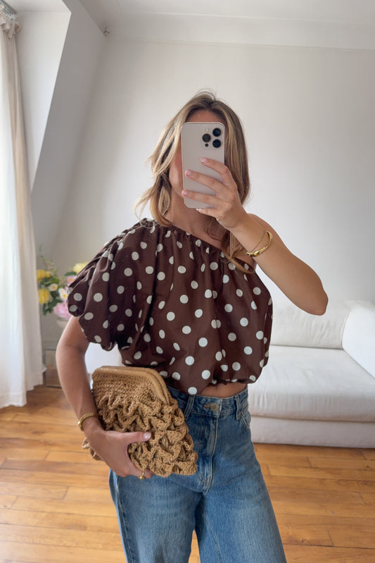 TOP LEA MARRON