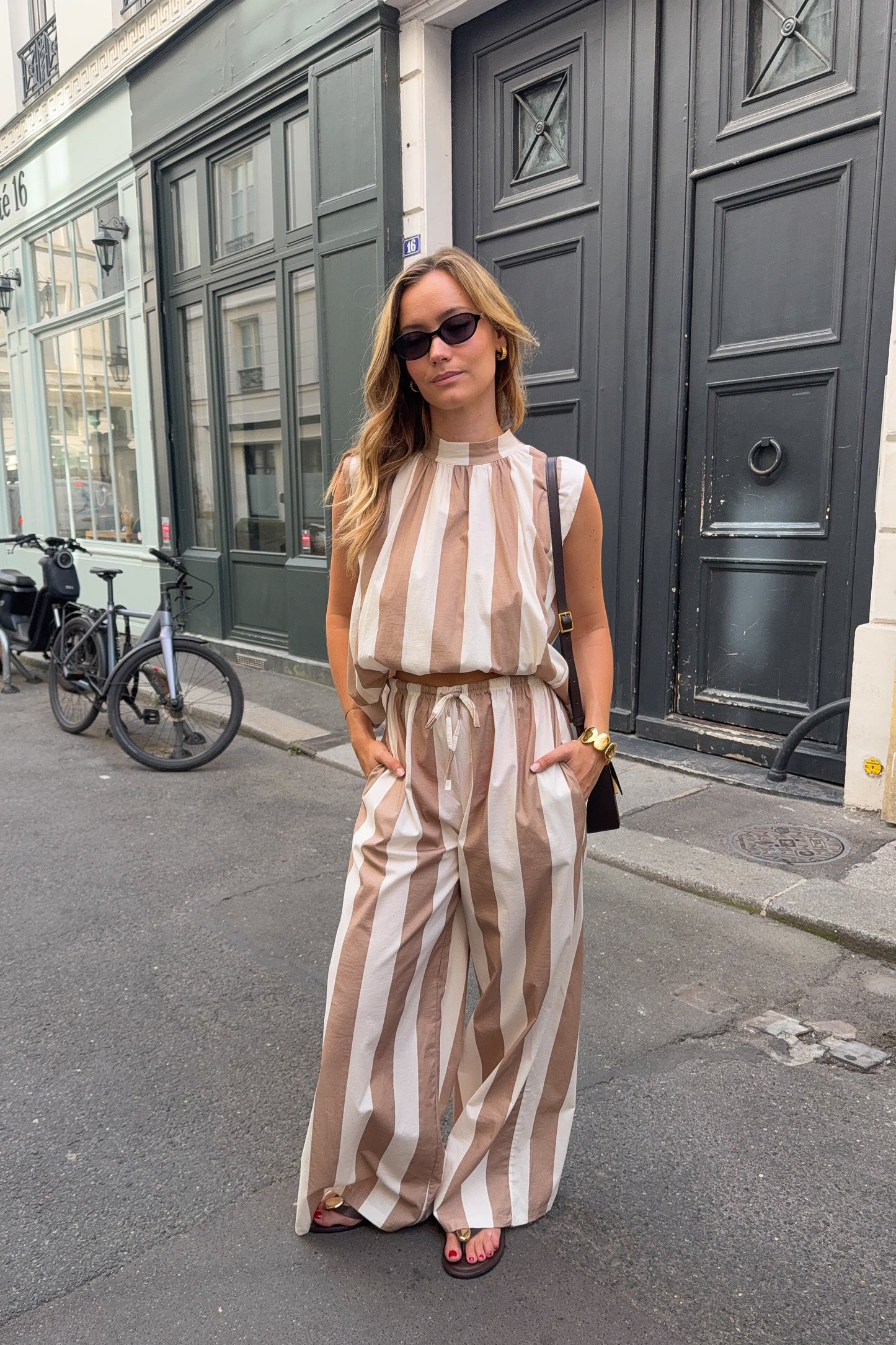 PANTALON LOUIS ECRU ET BEIGE
