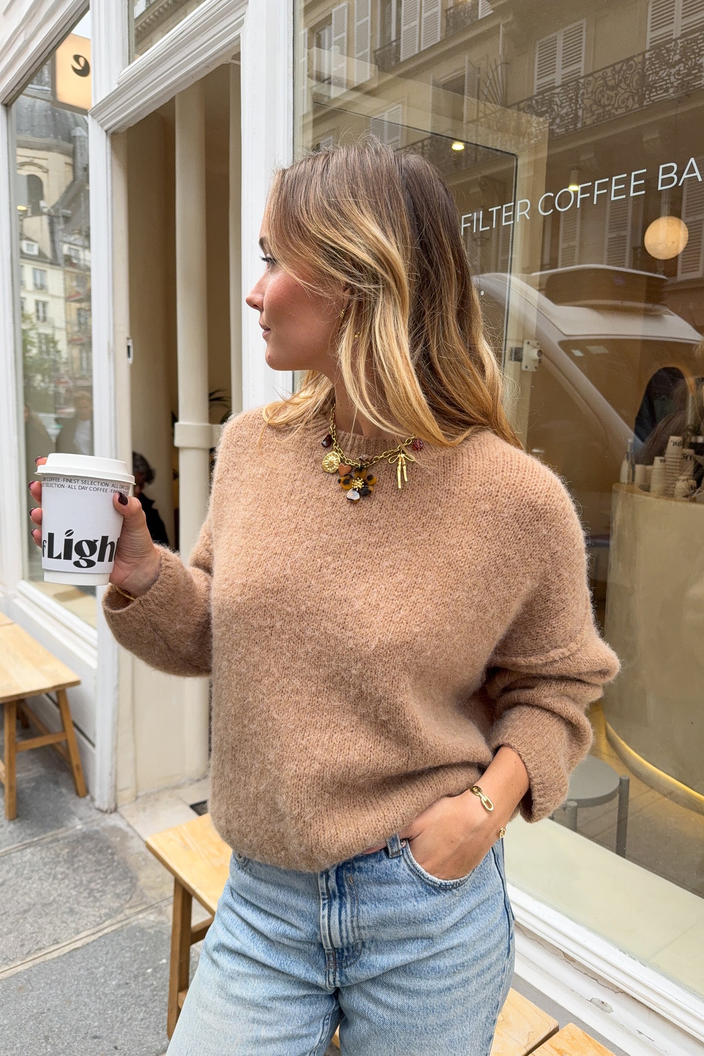 PULL JEREMIAH CAMEL (alpaga)