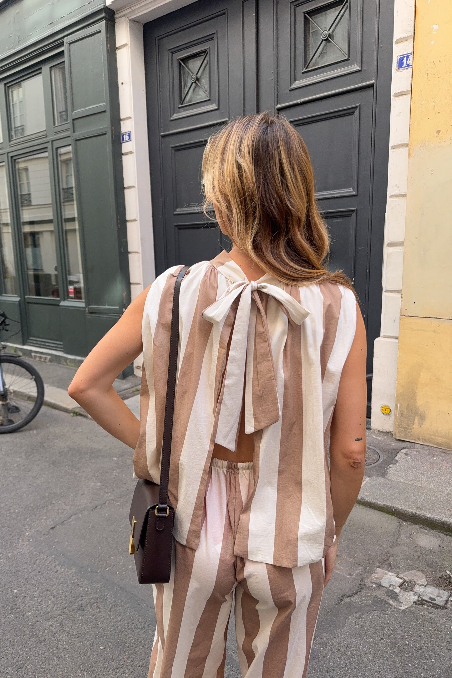 TOP ANTOINE ECRU ET BEIGE