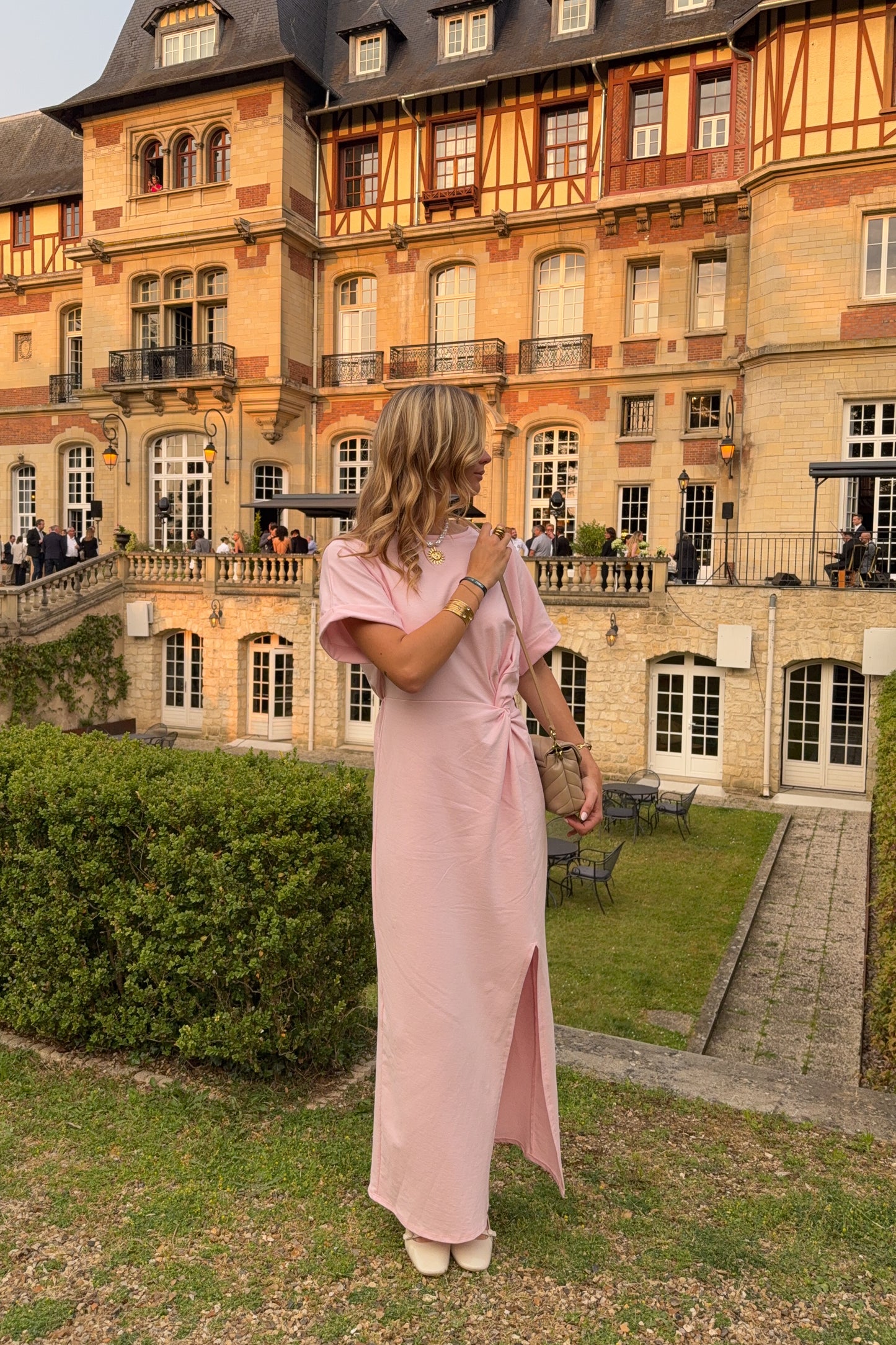 ROBE MERIDA ROSE POUDRE