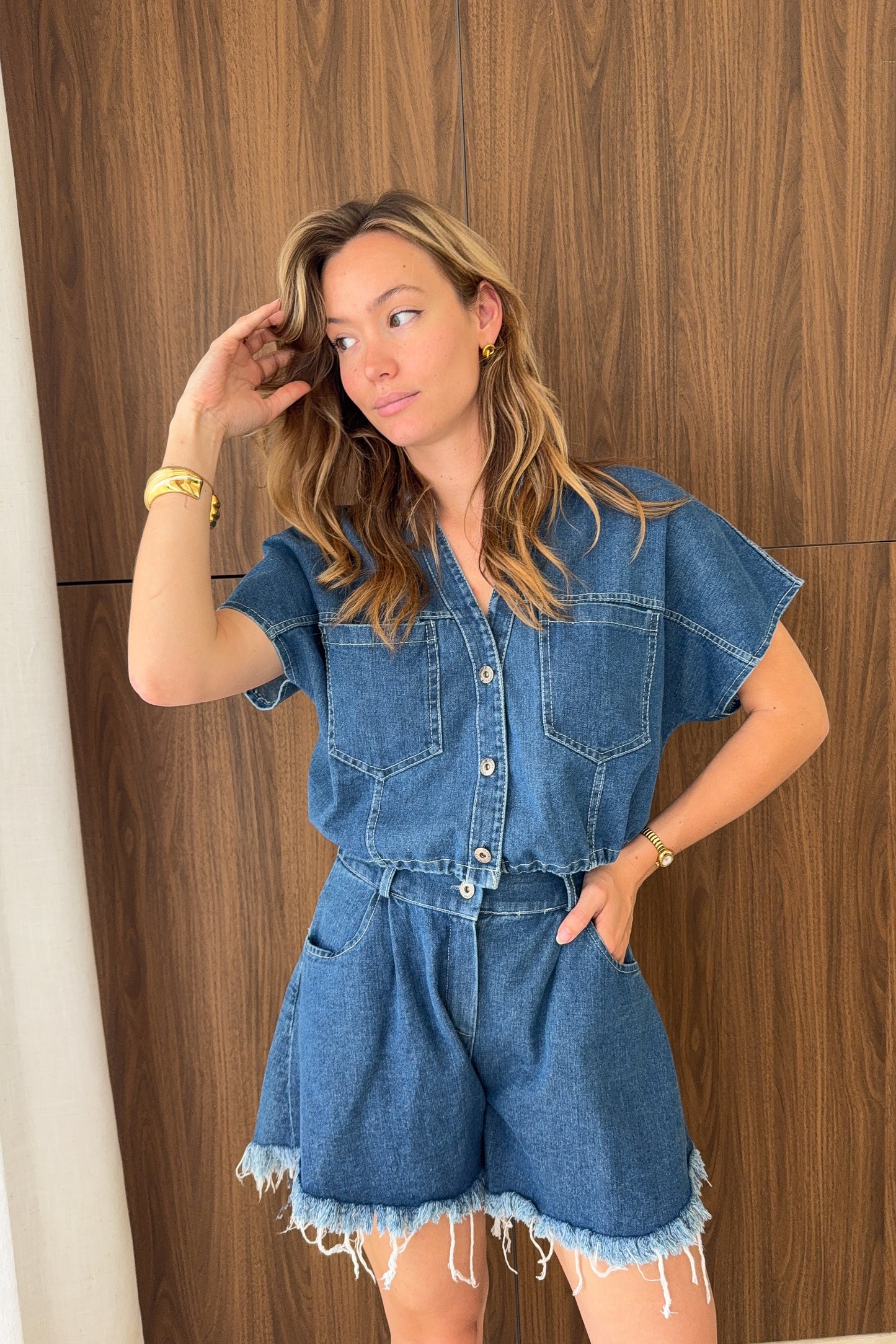SHORT EN JEAN KATE BRUT
