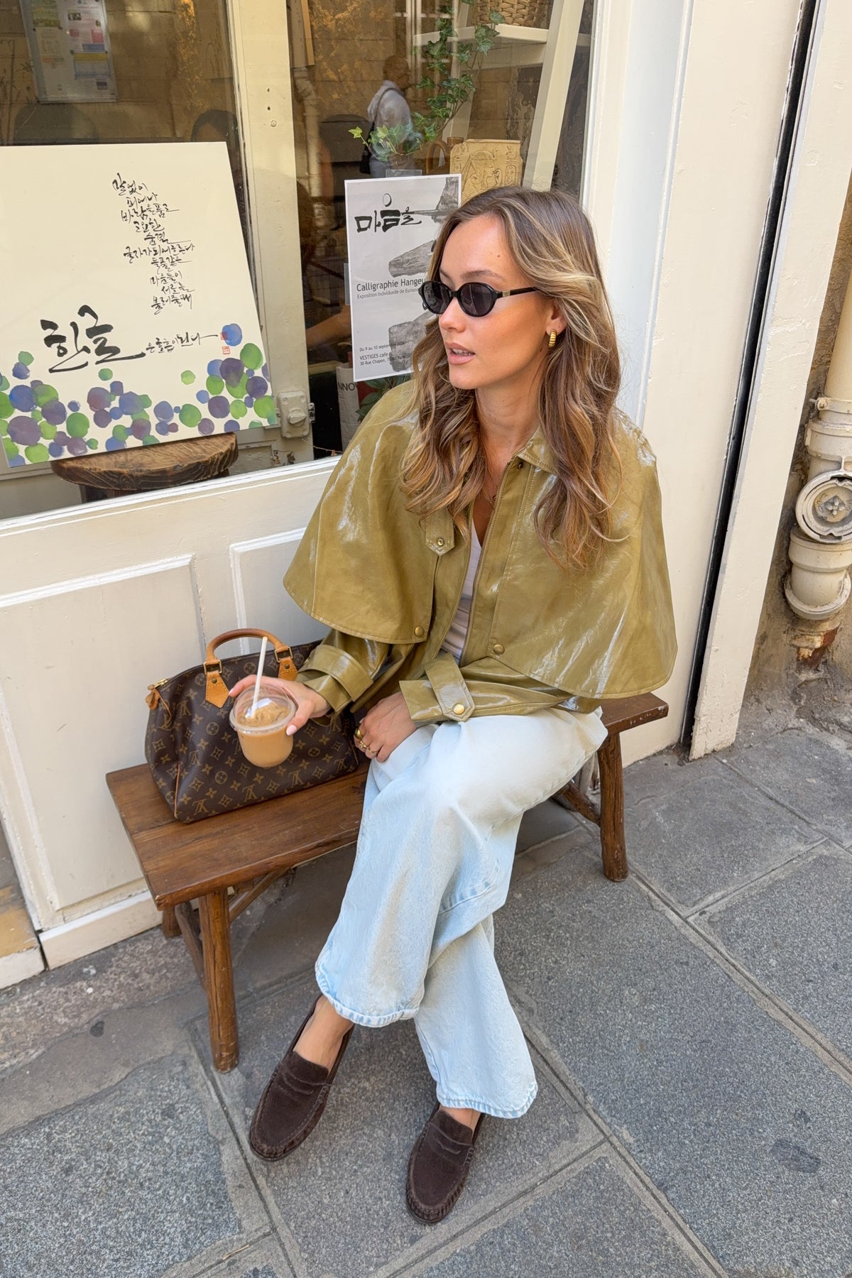 VESTE CAPE OLIVE