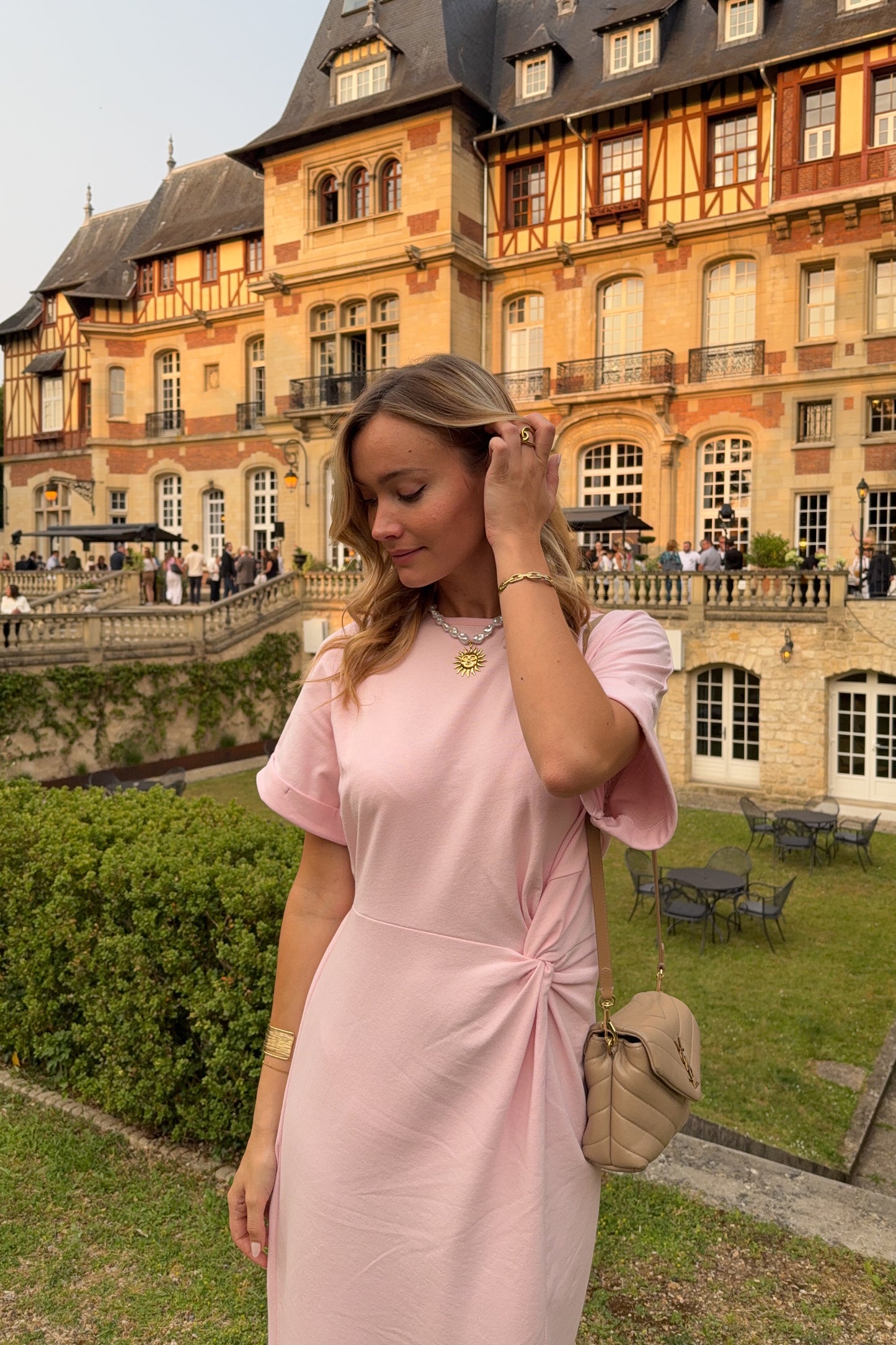 ROBE MERIDA ROSE POUDRE