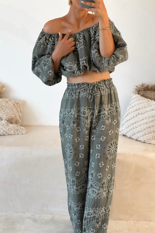 PANTALON BANDANA KAKI
