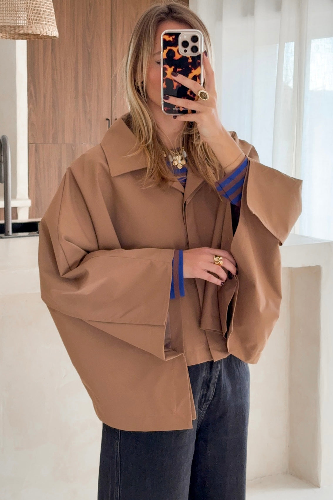 VESTE CAPE CAMEL MILANO