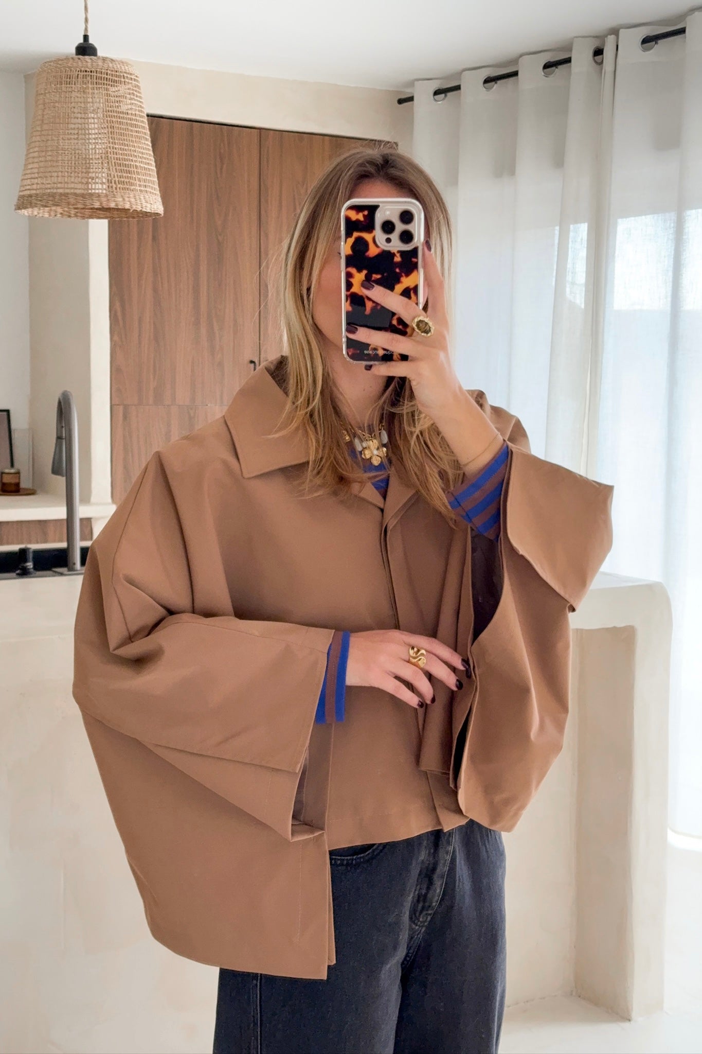 VESTE CAPE CAMEL MILANO