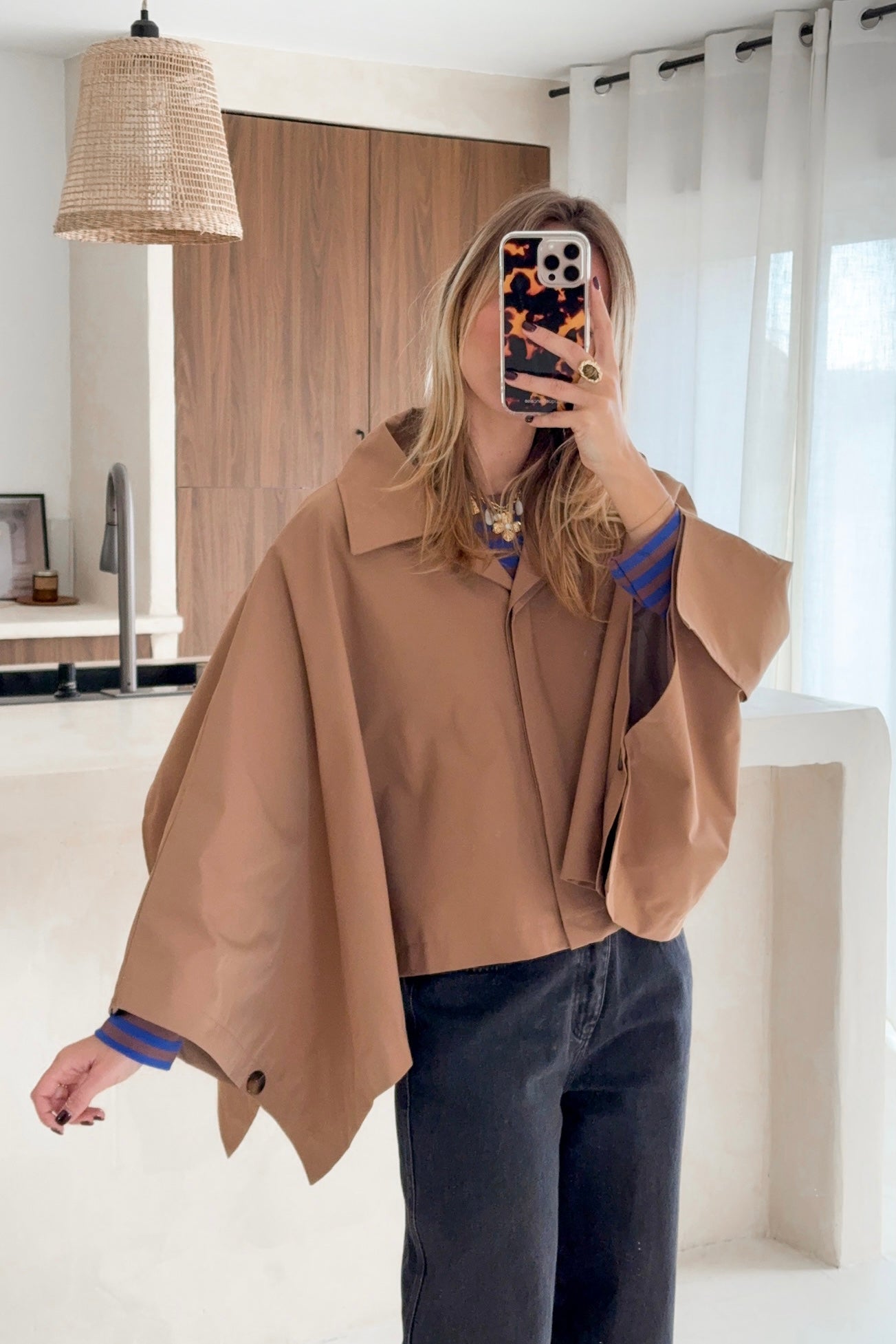 VESTE CAPE CAMEL MILANO