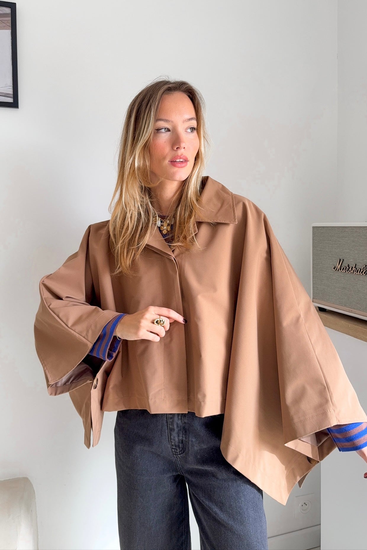 VESTE CAPE CAMEL MILANO